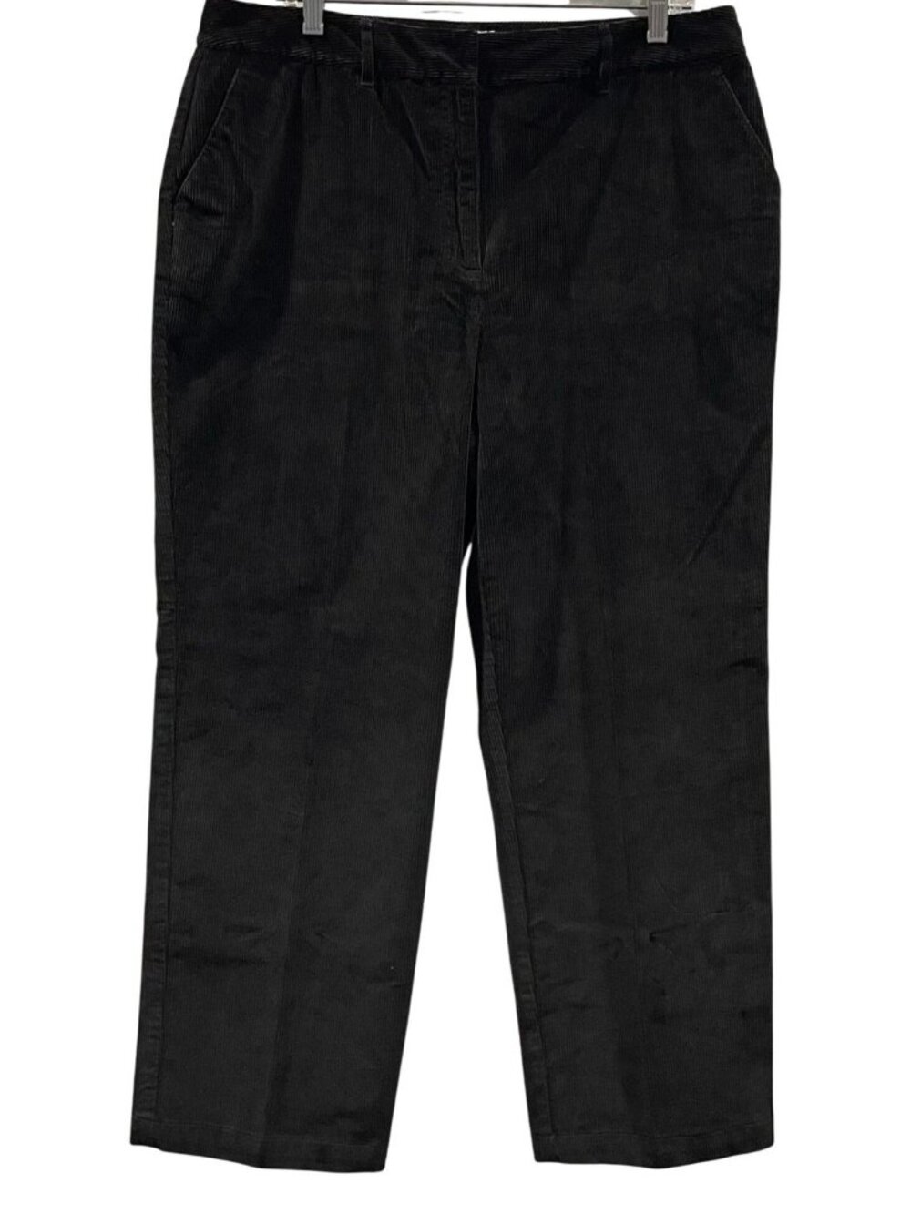 Talbots Corduroy Pants 16P Black Stretch Whimsygoth Minimal Retro Indie Capsule
